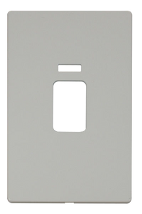 Click® Scolmore Definity™ SCP203PW 45A 2 Gang Switch With Neon Cover Plate  Polar White  Insert