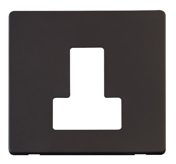 Click® Scolmore Definity™ SCP251BK 13A Switched FCU Cover Plate  Matt Black  Insert