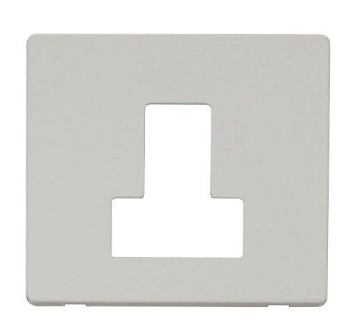 Click® Scolmore Definity™ SCP251PW 13A Switched FCU Cover Plate  Polar White  Insert