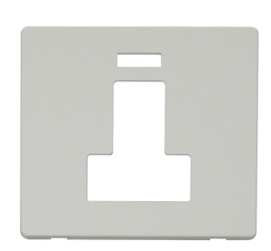 Click® Scolmore Definity™ SCP252PW 13A Switched FCU With Neon Cover Plate  Polar White  Insert