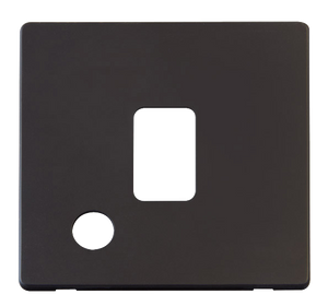 Click® Scolmore Definity™ SCP322BK 20A DP Switch Cover Plate  Matt Black  Insert