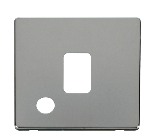 Click® Scolmore Definity™ SCP322CH 20A DP Switch Cover Plate  Polished Chrome  Insert