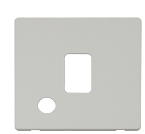 Click® Scolmore Definity™ SCP322PW 20A DP Switch Cover Plate  Polar White  Insert