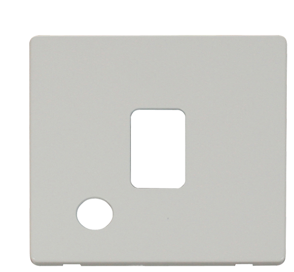 Click® Scolmore Definity™ SCP322PW 20A DP Switch Cover Plate  Polar White  Insert