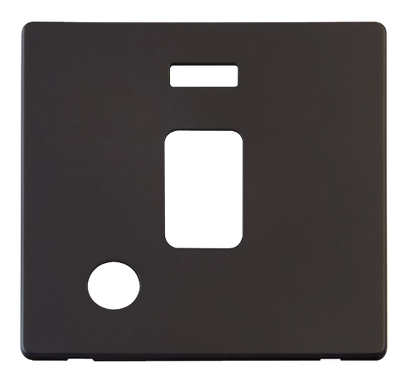 Click® Scolmore Definity™ SCP323BK 20A DP Switch With Neon Cover Plate  Matt Black  Insert