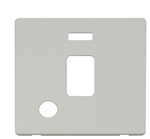 Click® Scolmore Definity™ SCP323PW 20A DP Switch With Neon Cover Plate  Polar White  Insert