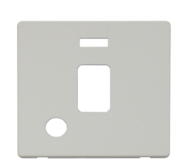 Click® Scolmore Definity™ SCP323PW 20A DP Switch With Neon Cover Plate  Polar White  Insert