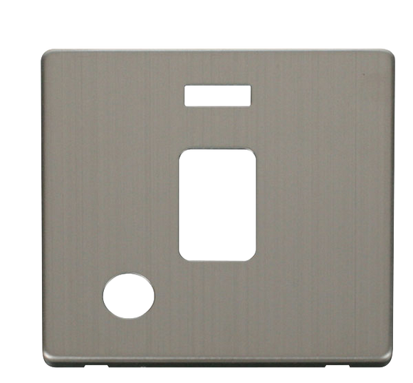 Click® Scolmore Definity™ SCP323SS 20A DP Switch With Neon Cover Plate  Stainless Steel  Insert