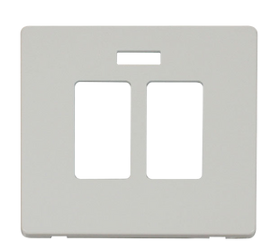 Click® Scolmore Definity™ SCP324PW 20A Sink/Bath Switch With Neon Cover Plate  Polar White  Insert