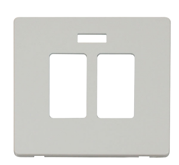 Click® Scolmore Definity™ SCP324PW 20A Sink/Bath Switch With Neon Cover Plate  Polar White  Insert