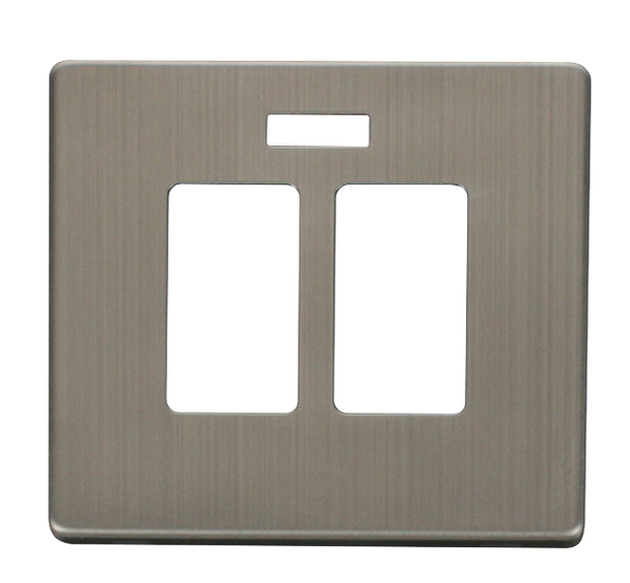 Click® Scolmore Definity™ SCP324SS 20A Sink/Bath Switch With Neon Cover Plate  Stainless Steel  Insert