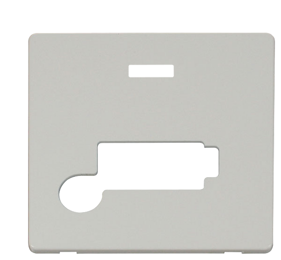 Click® Scolmore Definity™ SCP350PW 13A Lockable FCU Cover Plate  Polar White  Insert