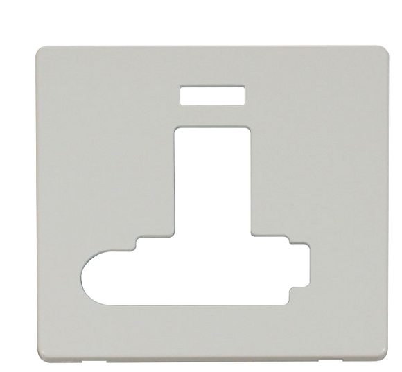 Click® Scolmore Definity™ SCP352PW 13A Lockable Switched FCU With Neon Cover Plate  Polar White  Insert