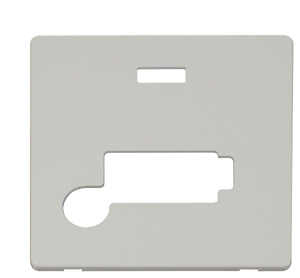 Click® Scolmore Definity™ SCP353PW 13A Lockable FCU With Neon Cover Plate  Polar White  Insert