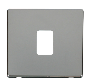 Click® Scolmore Definity™ SCP422CH 20A DP Switch Cover Plate  Polished Chrome  Insert