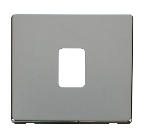 Click® Scolmore Definity™ SCP422CH 20A DP Switch Cover Plate  Polished Chrome  Insert