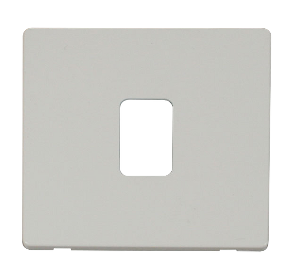 Click® Scolmore Definity™ SCP422PW 20A DP Switch Cover Plate  Polar White  Insert