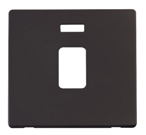 Click® Scolmore Definity™ SCP423BK 20A DP Switch With Neon Cover Plate  Matt Black  Insert