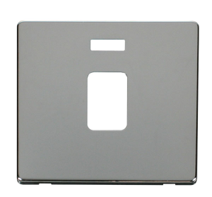 Click® Scolmore Definity™ SCP423CH 20A DP Switch With Neon Cover Plate  Polished Chrome  Insert