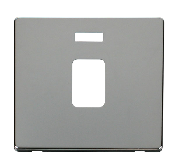 Click® Scolmore Definity™ SCP423CH 20A DP Switch With Neon Cover Plate  Polished Chrome  Insert