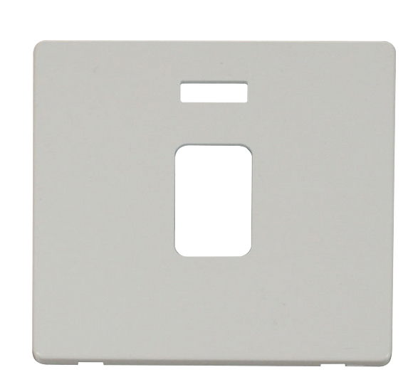 Click® Scolmore Definity™ SCP423PW 20A DP Switch With Neon Cover Plate  Polar White  Insert