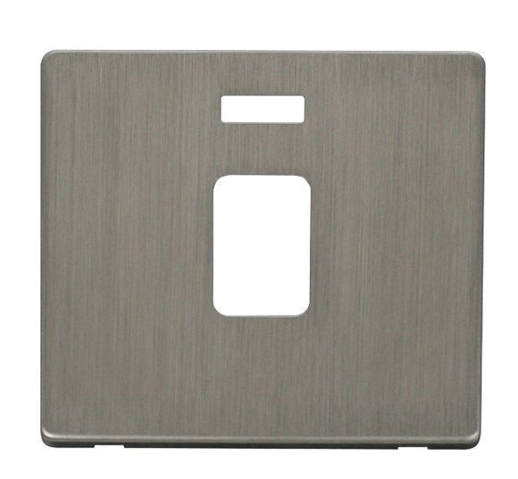 Click® Scolmore Definity™ SCP423SS 20A DP Switch With Neon Cover Plate  Stainless Steel  Insert