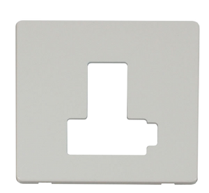 Click® Scolmore Definity™ SCP451PW 13A Lockable Switched FCU Cover Plate  Polar White  Insert