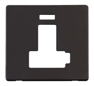 Click® Scolmore Definity™ SCP452BK 13A Lockable Switched FCU With Neon Cover Plate  Matt Black  Insert