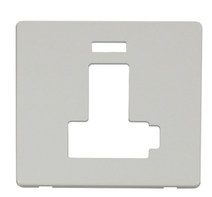 Click® Scolmore Definity™ SCP452PW 13A Lockable Switched FCU With Neon Cover Plate  Polar White  Insert