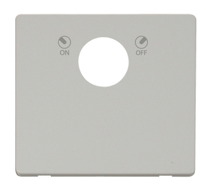 Click® Scolmore Definity™ SCP660PW 20A Double Pole Key Lockable Switch Cover Plate Polar White  Insert