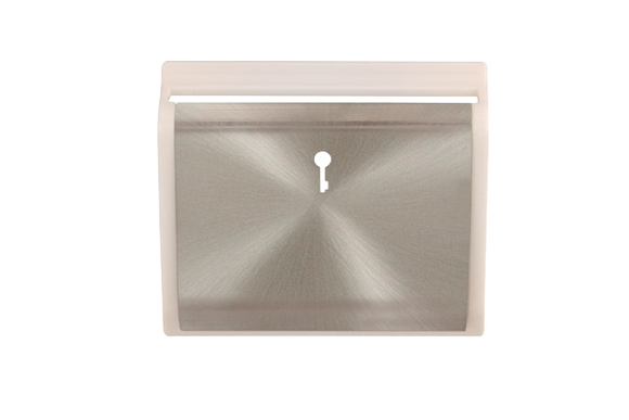 Click® Scolmore New Media™ SP620WHBS White - Brushed Stainless Brushed Stainless White Insert