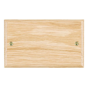 Hamilton WOLBPD Woods Ovolo Light Oak Double Blank Plate Insert