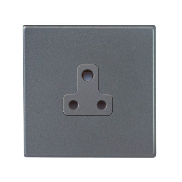 Hamilton 7G2AUS5QG Hartland G2 Anthra Gray 1 gang 5A Unswitched Socket Quartz Grey Insert